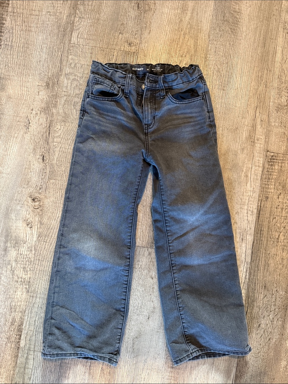Old Navy girls size 10 high rise baggy wide leg jeans